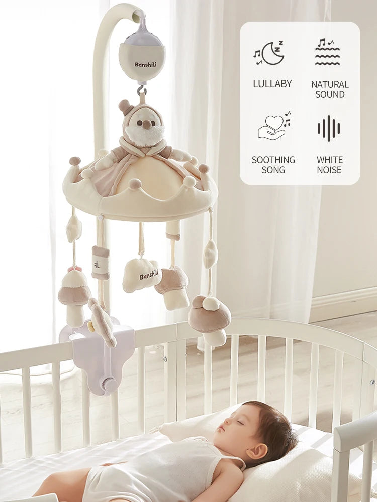 Bluetooth Baby Mobile with Music and Lights for Crib