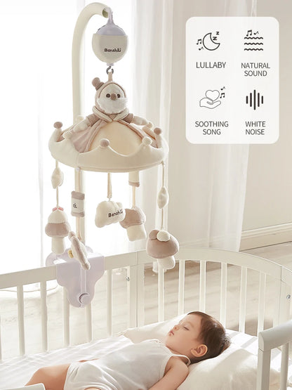 Bluetooth Baby Mobile with Music and Lights for Crib