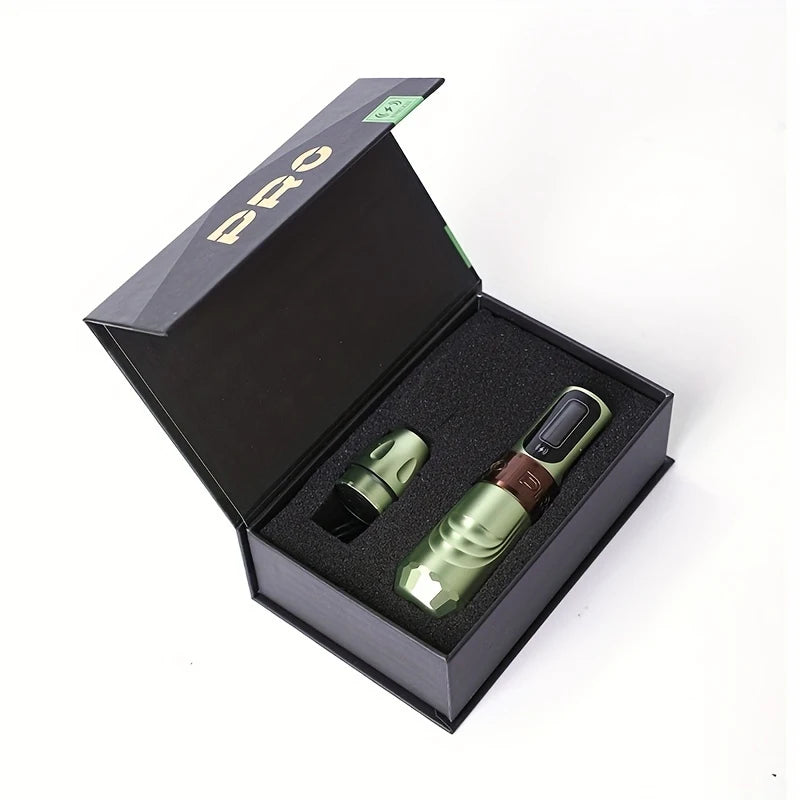 Glossy Gold Tattoo Machine Pen with Coreless Motor