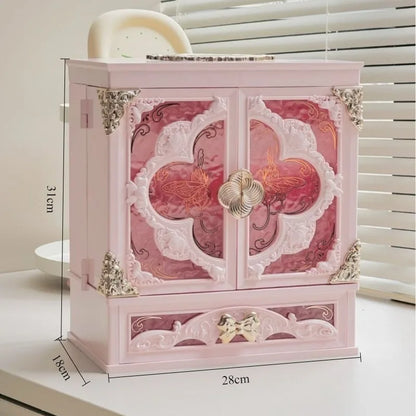 Acrylic Jewelry Display Case for Rings and Necklaces