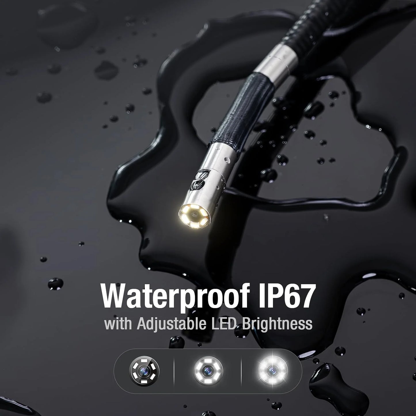 Industrial Endoscope 1080p Dual Camera for Car and Pipe Inspection
