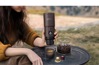 Cordless Compact Espresso Maker Ground Coffee and NS Capsule Compatible