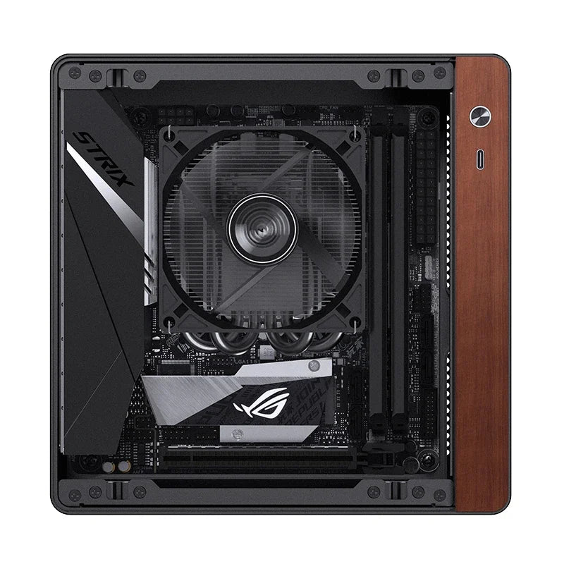 Aluminum NV10 ITX Case with 1U Flex PSU Support