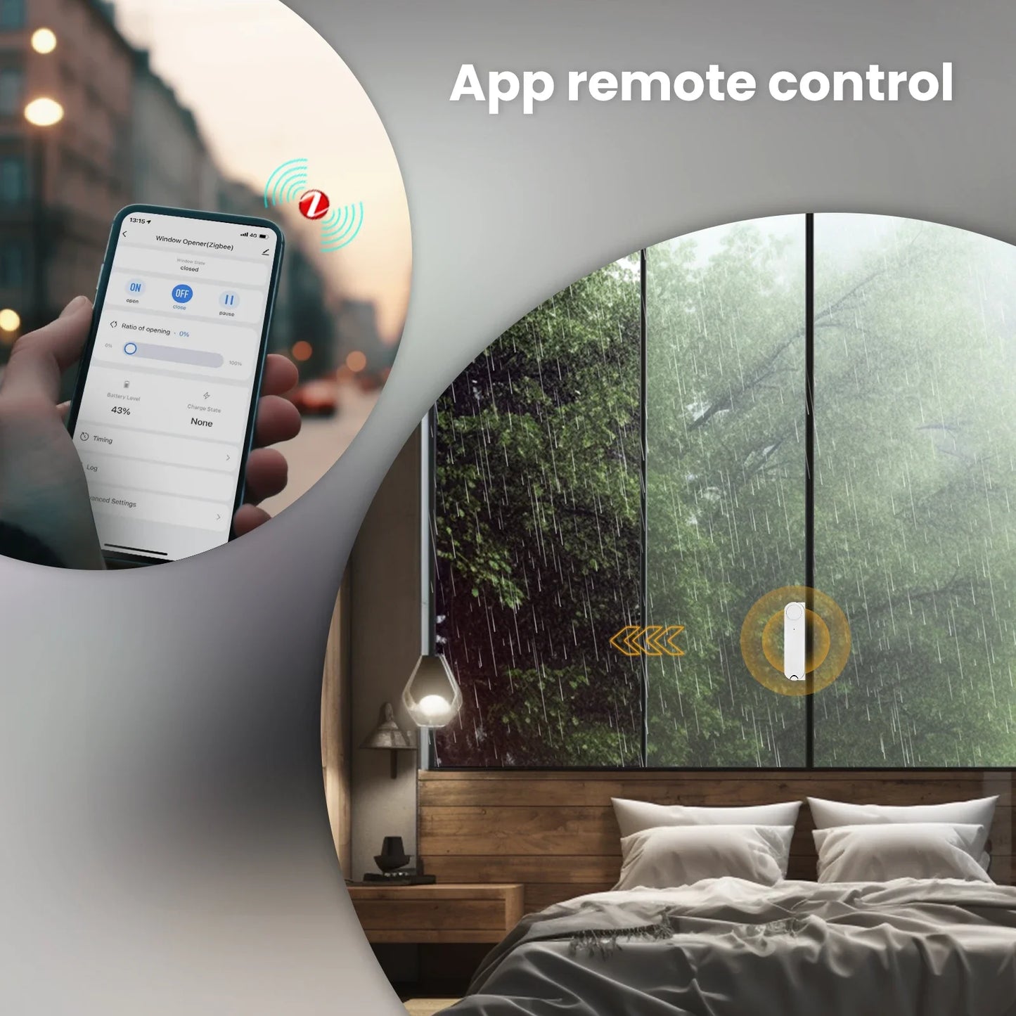 Automatic Sliding Window Opener with App Remote Control