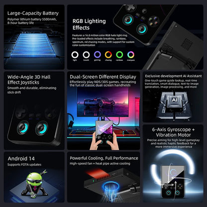 4.7 Inch 64-Bit Portable Game Console 256G Storage