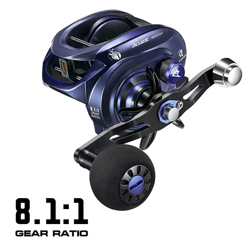 Aluminum Baitcaster Fishing Reel 17kg Drag Freshwater Saltwater