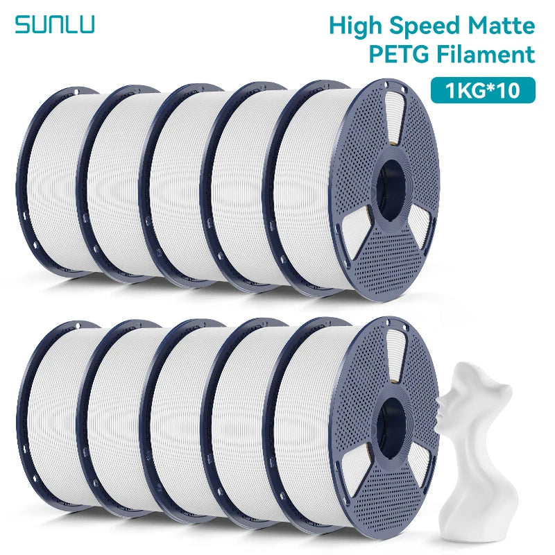 Matte PETG Filament 1.75mm Ultra Fast 600mm/s 10KG
