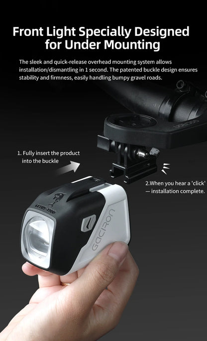 Smart Bike Headlight 4200mAh Wireless Remote White