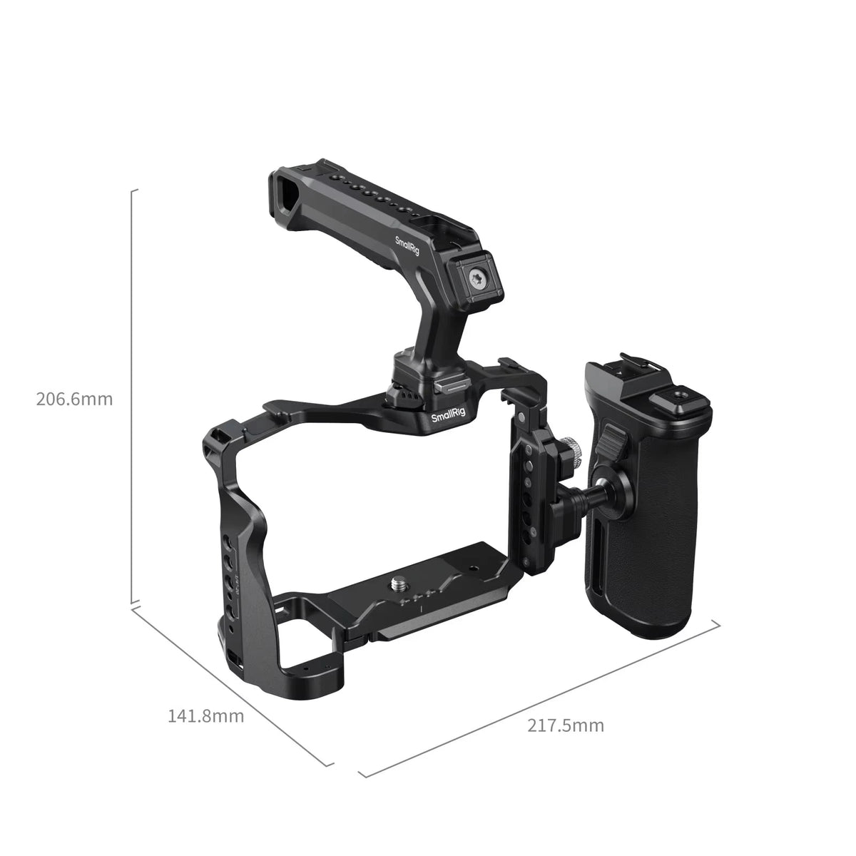 Camera Cage Handle Grip with 1/4" Mounts for Sony A7 Series