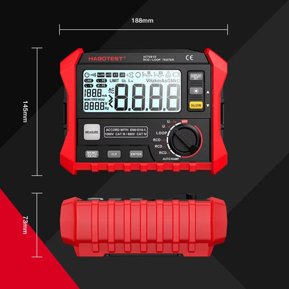 Digital Leakage Switch and Loop Tester with LCD Display