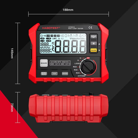 Digital Leakage Switch and Loop Tester with LCD Display