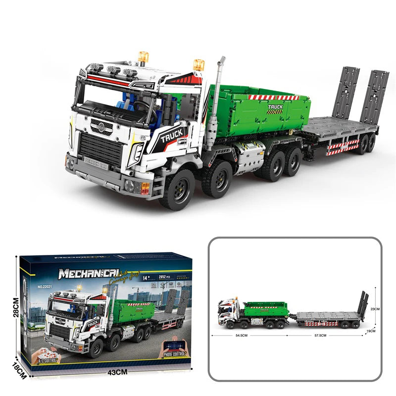 2852PCS Technical Crane Truck Building Blocks Set