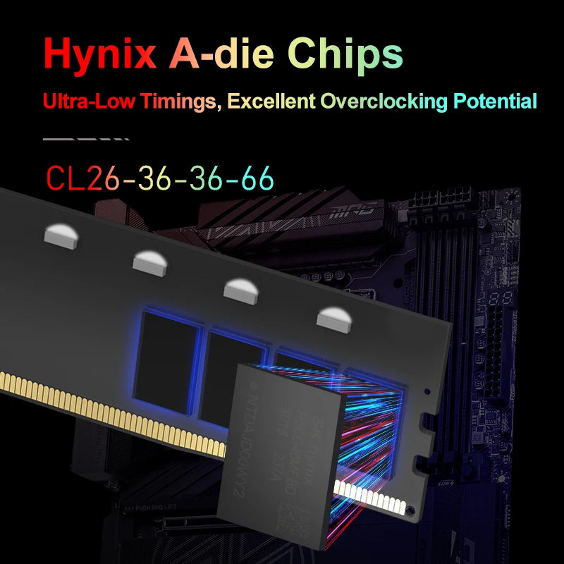 DDR5 32GB 6000MHz RGB Overclocking RAM for High Performance PCs