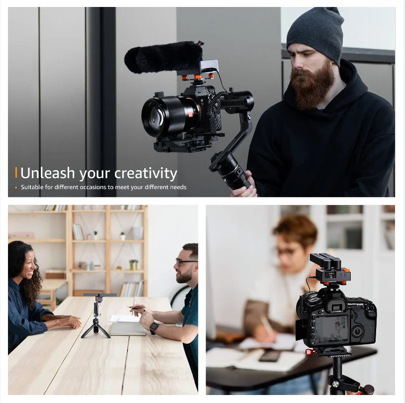 Transformable Shotgun Microphone for Camera Phone PC and Tablet