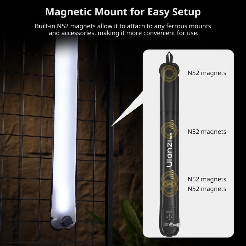 20W Portable Foldable Air Tube Light for Live Streaming