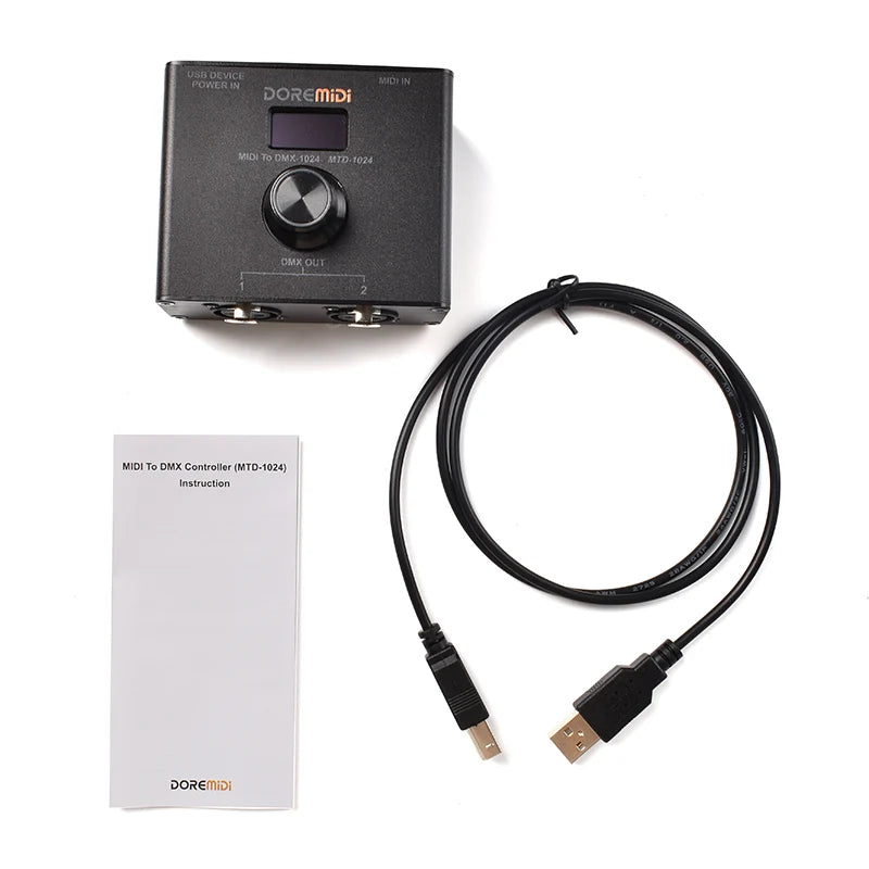 Portable MIDI to DMX Controller for Light Shows