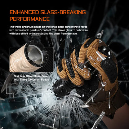 Portable Self-Defense LED Flashlight Wide Voltage