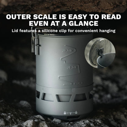 Portable Quickboil Camping Stove with Lightweight Gas Cooking System