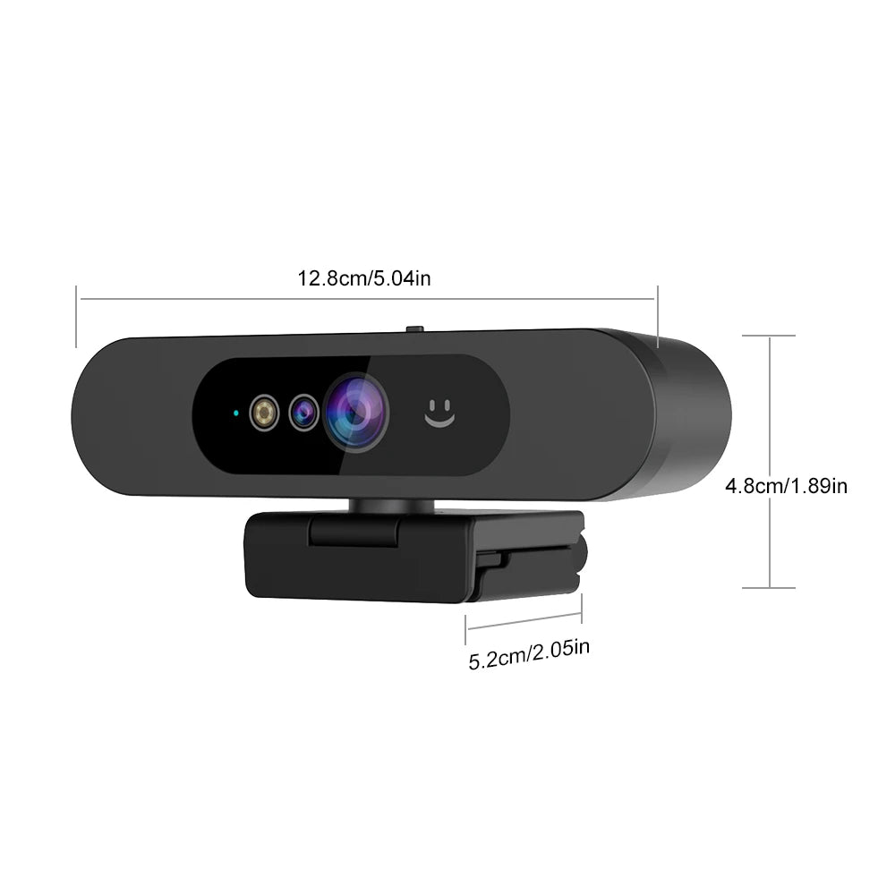Full HD 1080P Webcam with Noise-Reduction Microphone