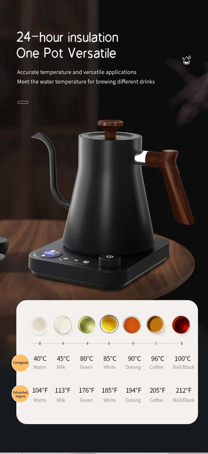 1200W Smart Gooseneck Kettle with Temperature Control