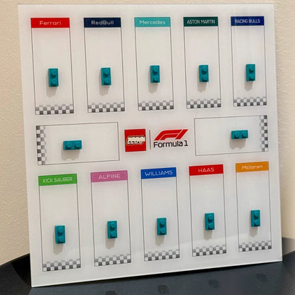 White Base Display Box for Lego Models and Collectibles