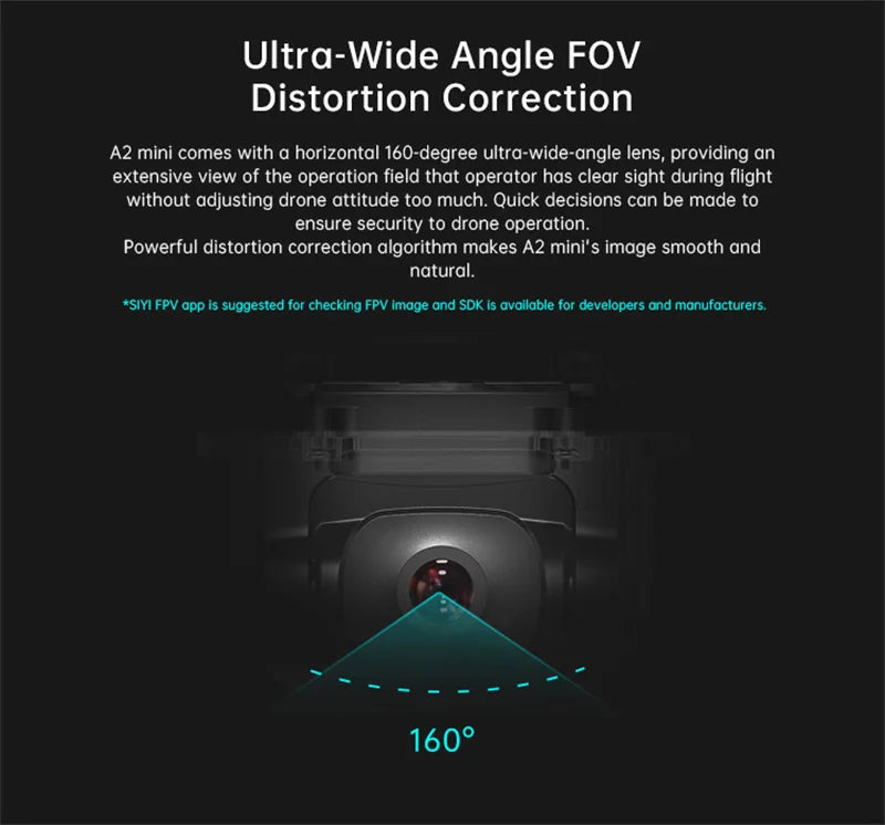 Mini Ultra-Wide FPV Gimbal Camera with Night Vision