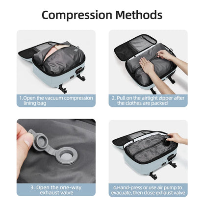 Smart Travel Compression Backpack 16 Inch with Pump