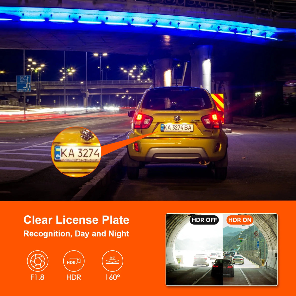 Mini 1080P Dashcam with CPL Lens and WiFi