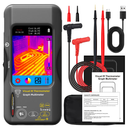 Compact Thermal Imaging Multimeter for Electricians