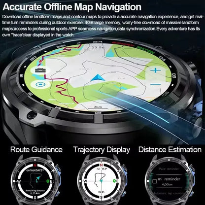 GPS Smart Watch 10ATM Waterproof Bluetooth Call