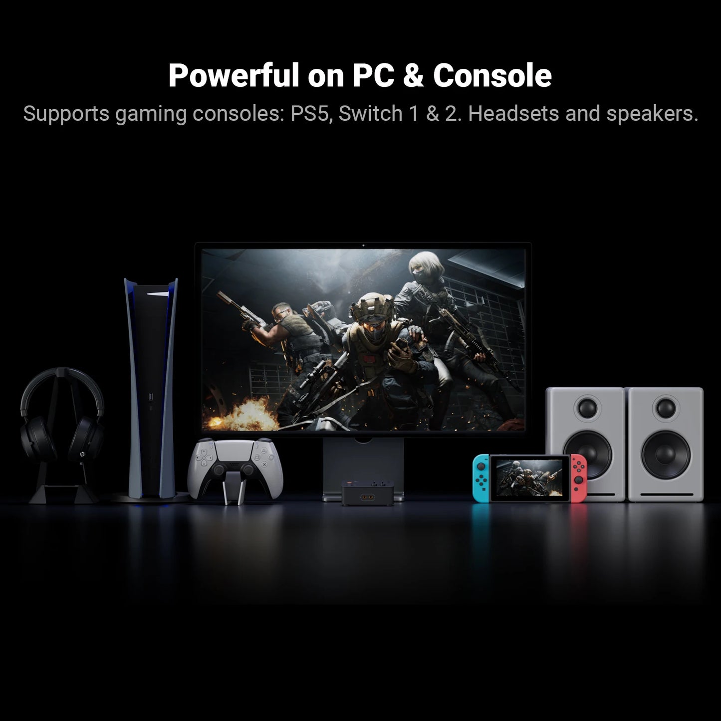 Gaming DAC Amp CS43131 Footstep Enhancement USB Sound Card