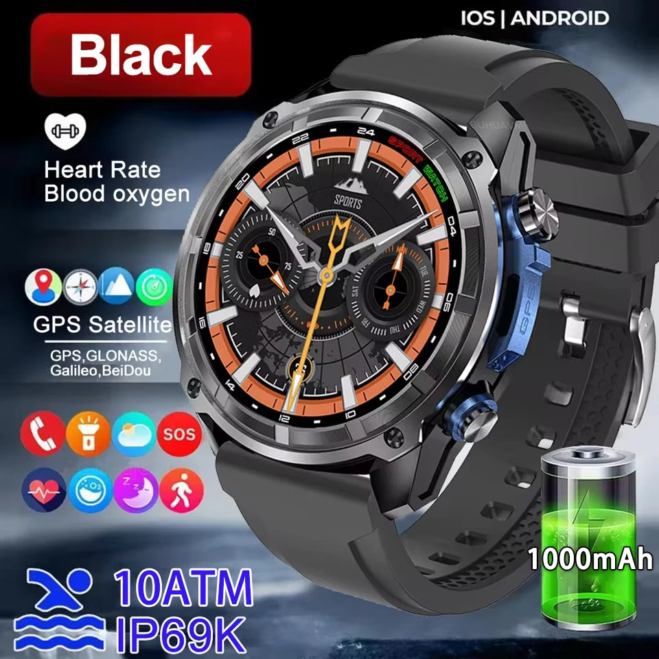 GPS Smart Watch 10ATM Waterproof Bluetooth Call