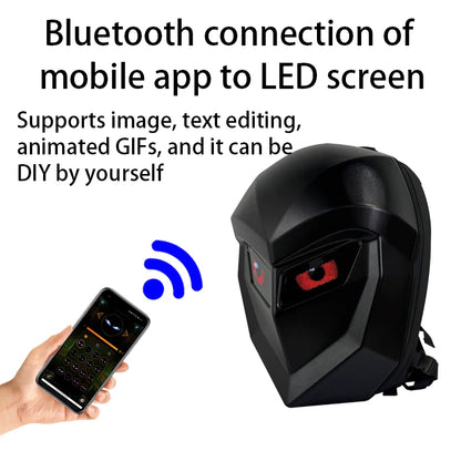 Smart Carbon Fiber LED Backpack for Travel and Cycling