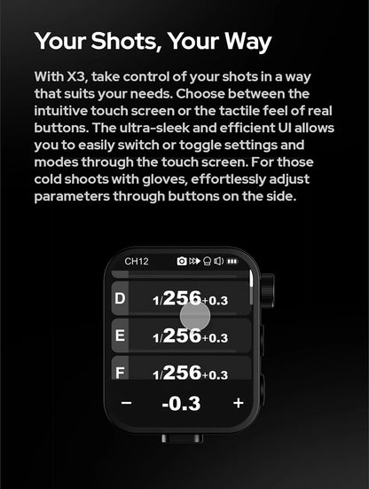 Fujifilm Wireless TTL Flash Trigger 2.4G Portable