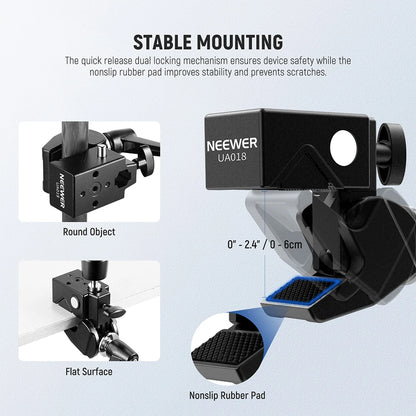 21 Inch Adjustable Magic Arm with Super Clamp for Cameras