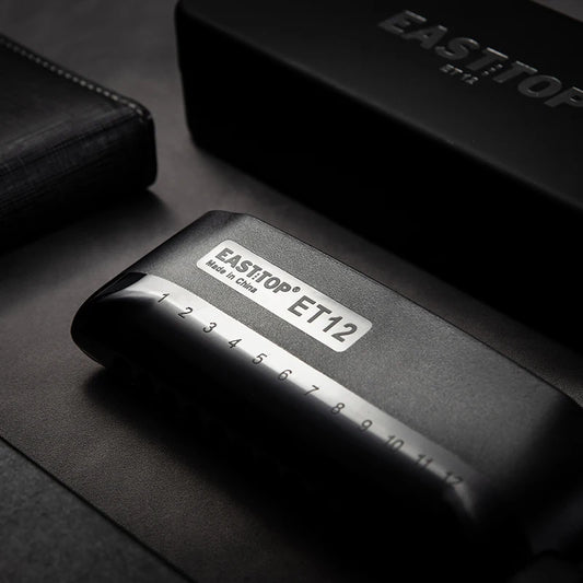12 Hole Chromatic Harmonica Key of C Black