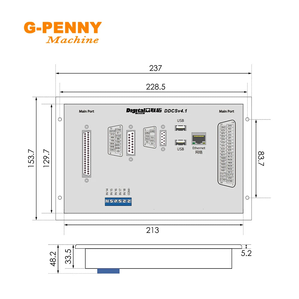 Standalone USB CNC Motion Controller 3 Axis