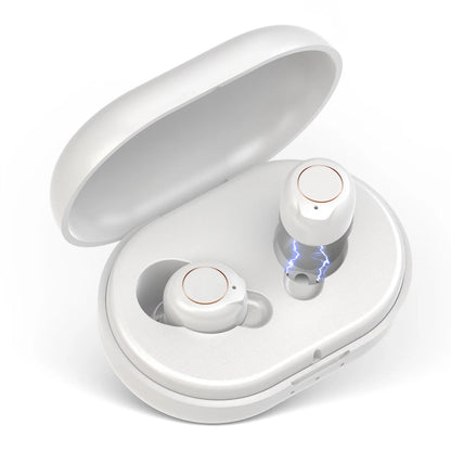 White Mini Magnetic Hearing Amplifier for Seniors
