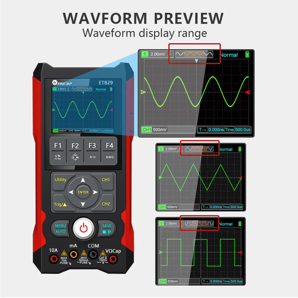 3-in-1 Electronic Tester Oscilloscope for Auto Power Repair