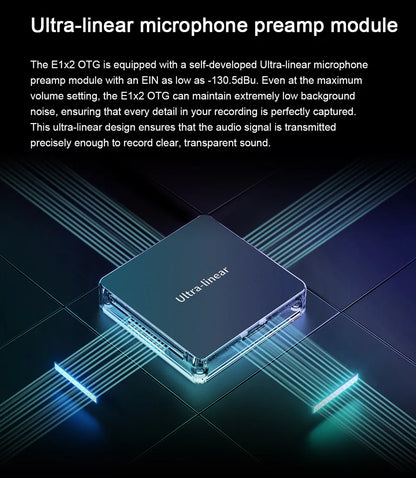 White 2-in-1 OTG Audio Interface for PC & Phone