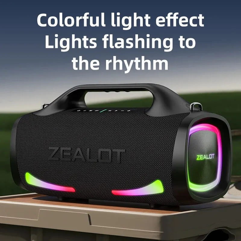 Portable Bluetooth Party Speaker with Handle and 24Hour Playtime