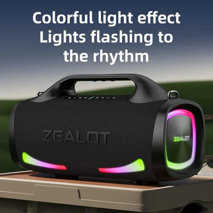 Portable Bluetooth Party Speaker with Handle and 24Hour Playtime