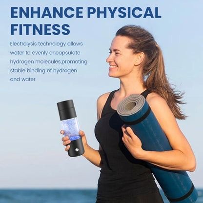 Portable Hydrogen Water Bottle Generator 4000ppb Rechargeable