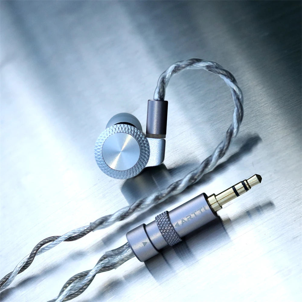 T10 PRO Silver In-Ear HiFi Earphones with Planar Driver