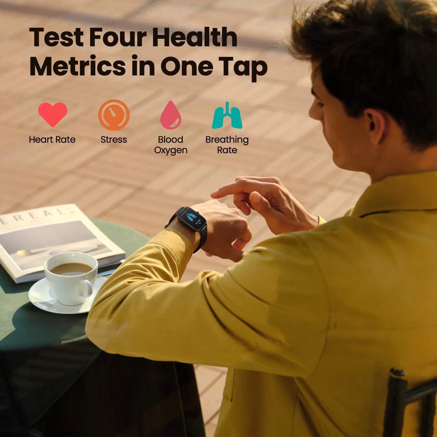 Amazfit GTS 4 Mini Graphite Black Health Smartwatch with Sports Tracking