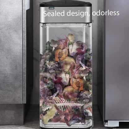 Silver 15L Automatic Touchless Rubbish Bin for Kitchen