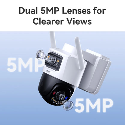 10MP 360° PTZ 4G Solar Security Camera 128GB