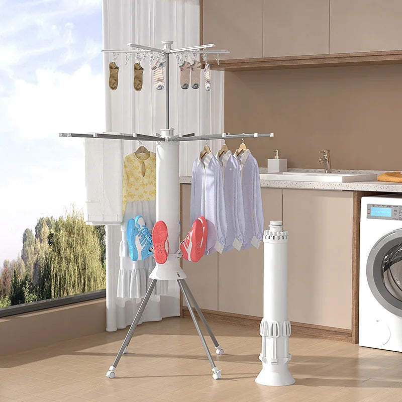 Floor Standing Clothes Dryer Balcony Drying Rack