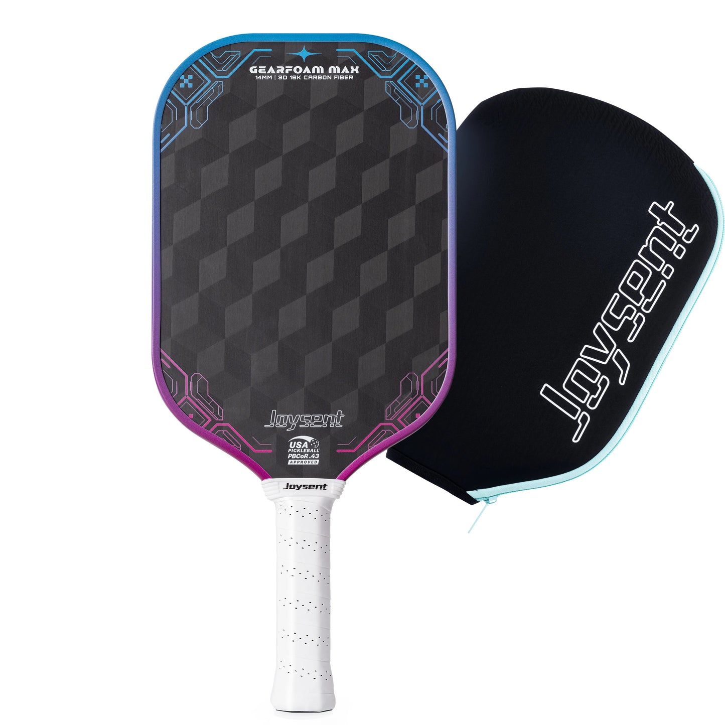 USAPA Pickleball Paddle 18K Raw Carbon Fiber 14mm Thermoformed