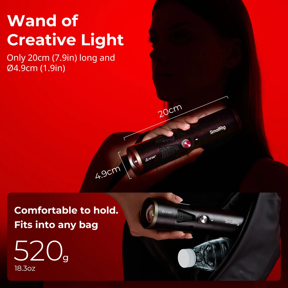 20W Portable Focusable LED Video Light Mini Spotlight